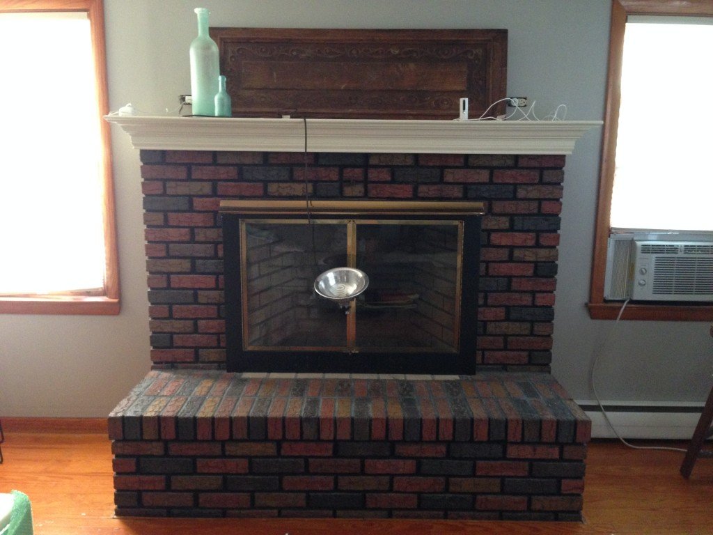 Fireplace before