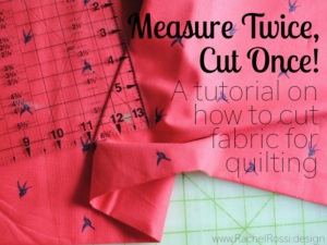 This is a great tutorial for those who are begining to quilt or sew. It fully explains how to use a rotary cutter and mat for cutting quilt pieces.