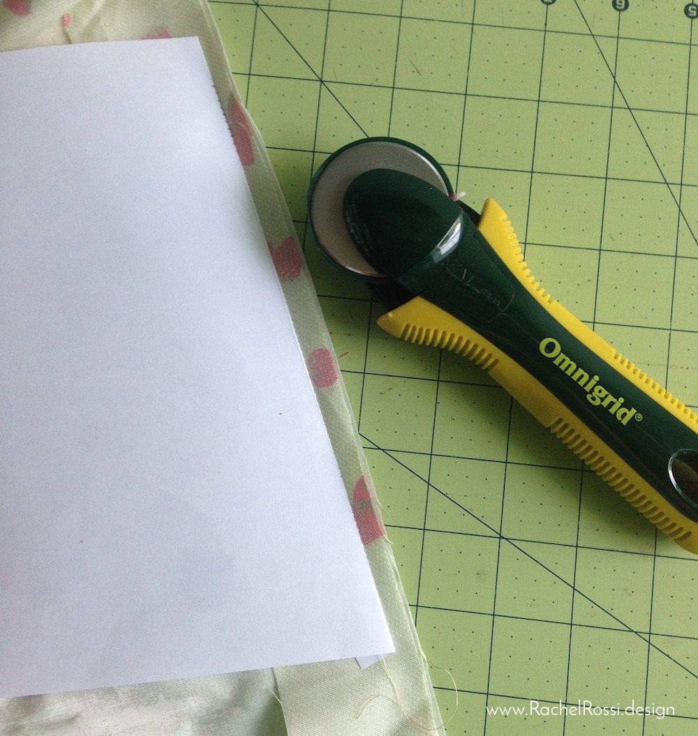 how to trim paper piecing