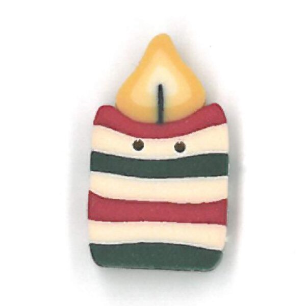 christmas candle button