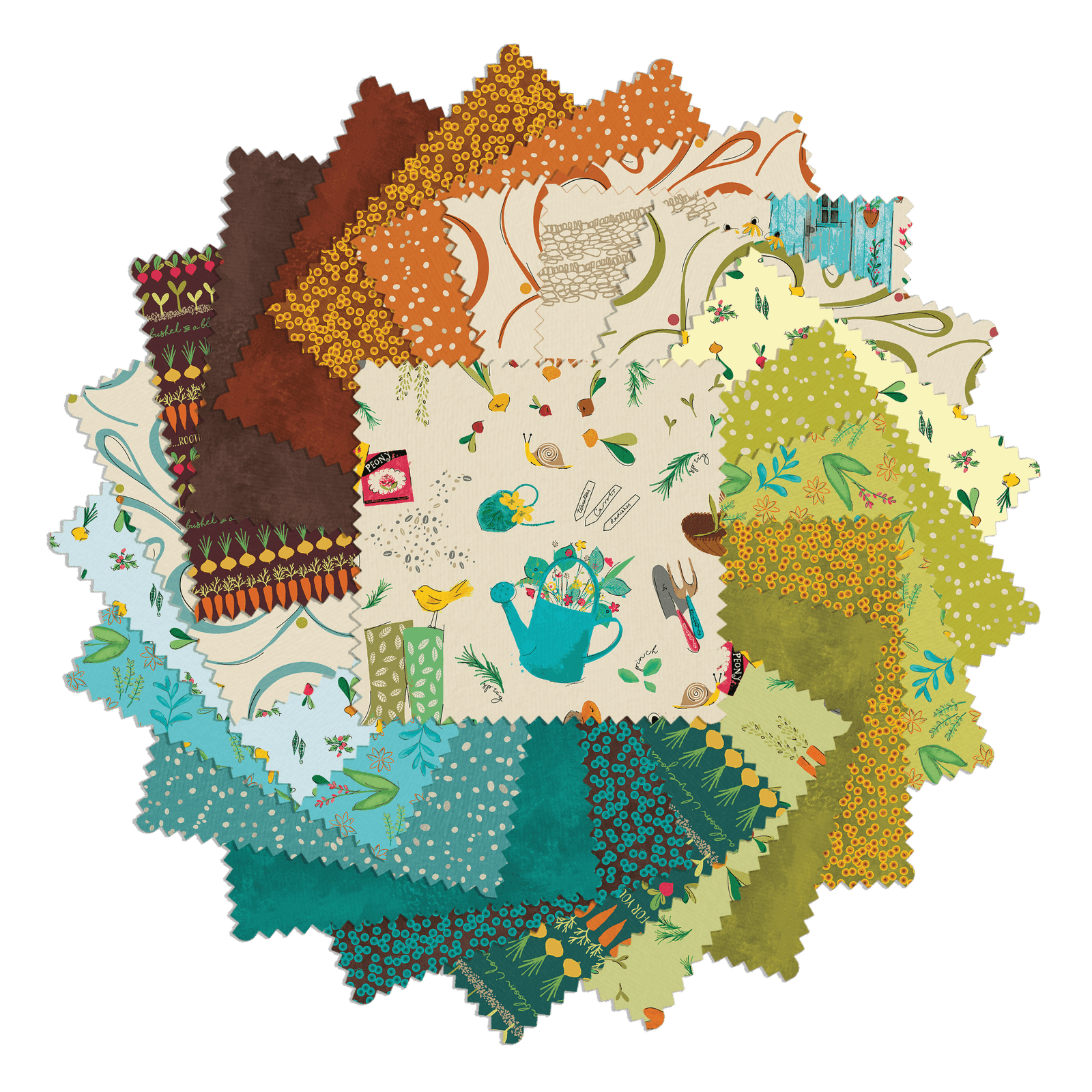 Cute Fabrics for the Appliqué and Background