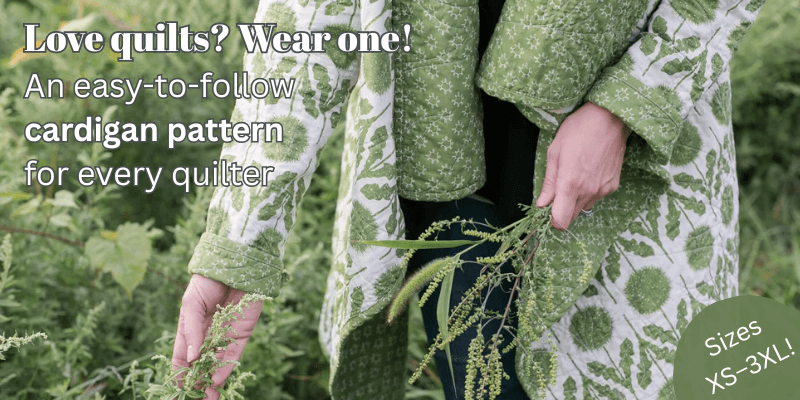 Buy the Cozy Cascade Quilted Cardigan Pattern by Rachel Rossi